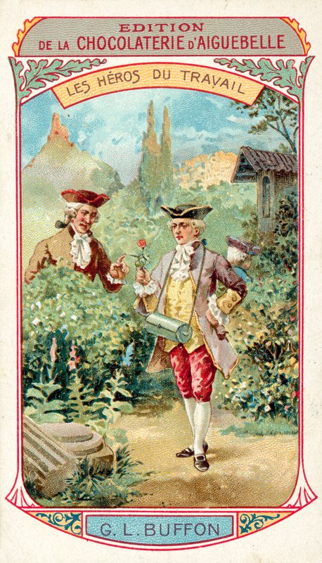Georges-Louis Leclerc, Comte de Buffon, fransk naturforskare (chromolitho) av French School