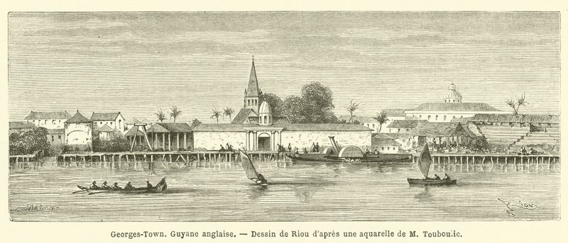 Georges-Town, Brittisk Guyana (gravyr) av French School