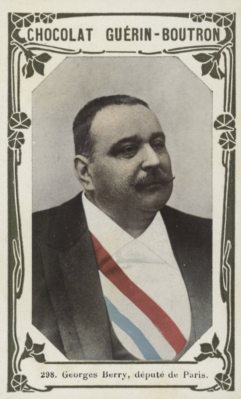 Georges Berry, MP för Paris (färgat foto) av French School