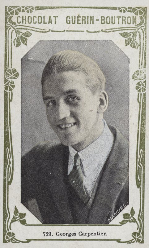 Georges Carpentier (färgad bild) av French School