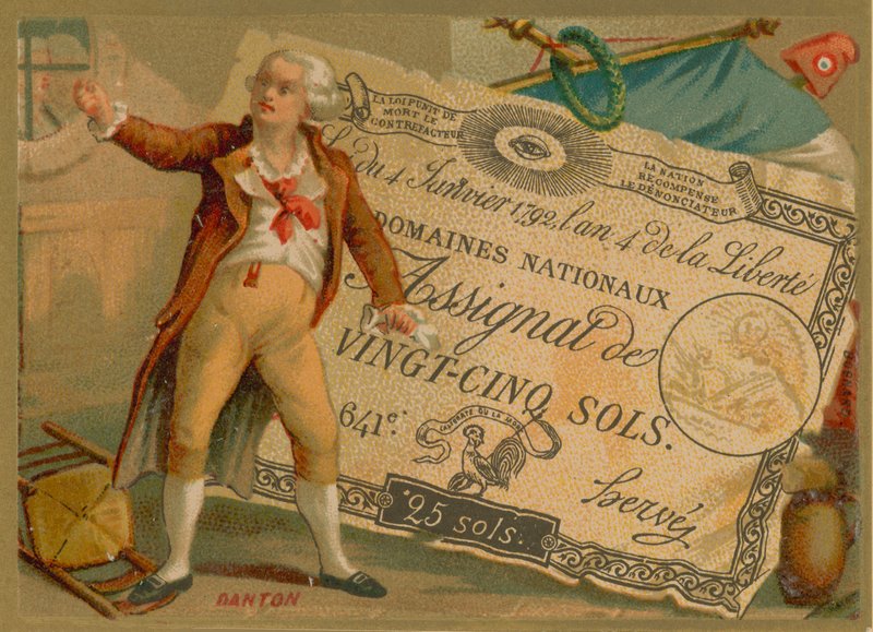 Georges Danton; Fransk revolutionär politiker från det jakobinska partiet av French School