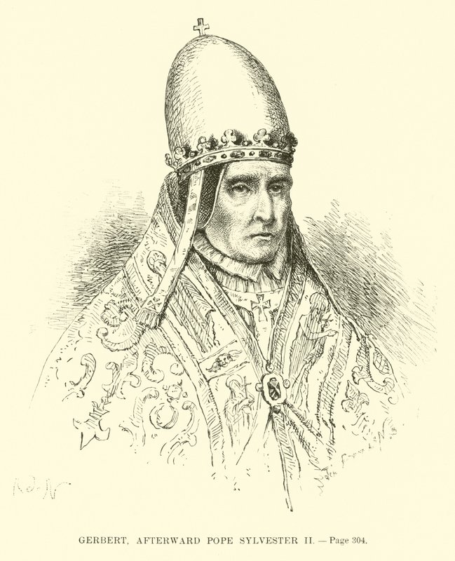 Gerbert, därefter påven Sylvester II av French School