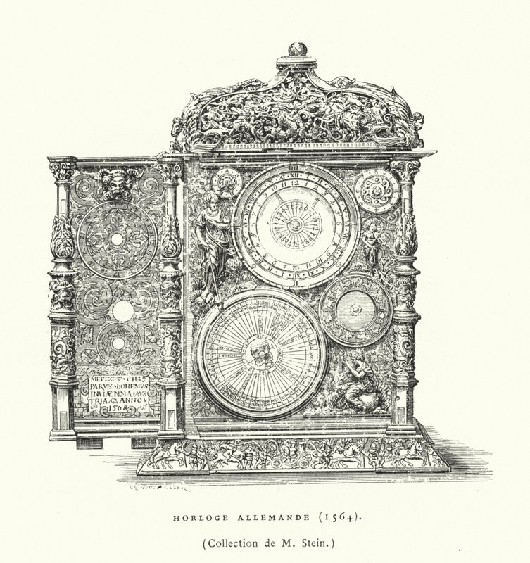 Tysk klocka, 1564 av French School