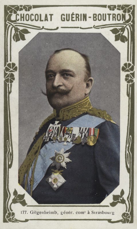 Gilgenheimb, generalkommandant i Strasbourg (färgat foto) av French School