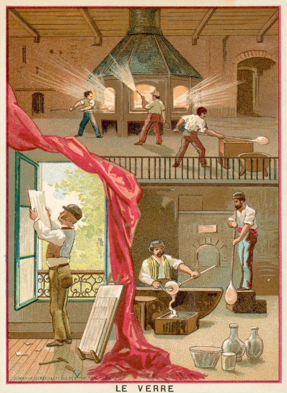 Glas (chromolitho) av French School