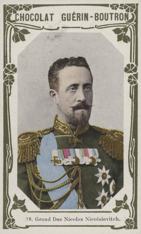 Grand Duc Nicolas Nicolaievitch (färgad bild) av French School