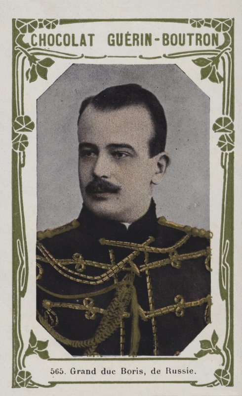 Storhertig Boris av Ryssland (färgat foto) av French School