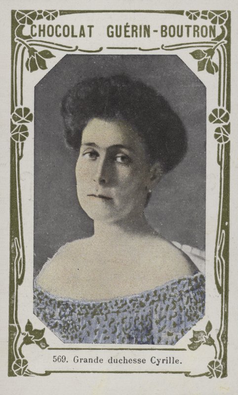 Storhertiginnan Cyril (färgad bild) av French School