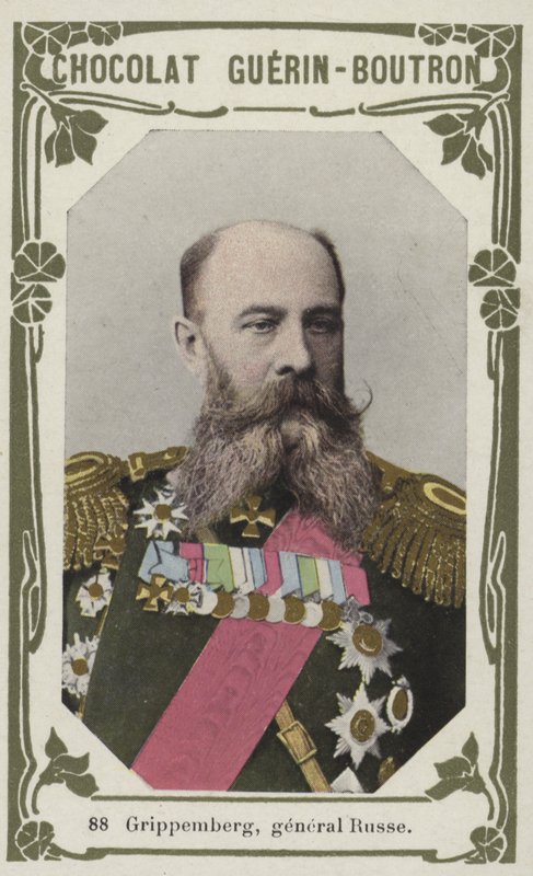 Grippemberg, general Russe (färgat foto) av French School