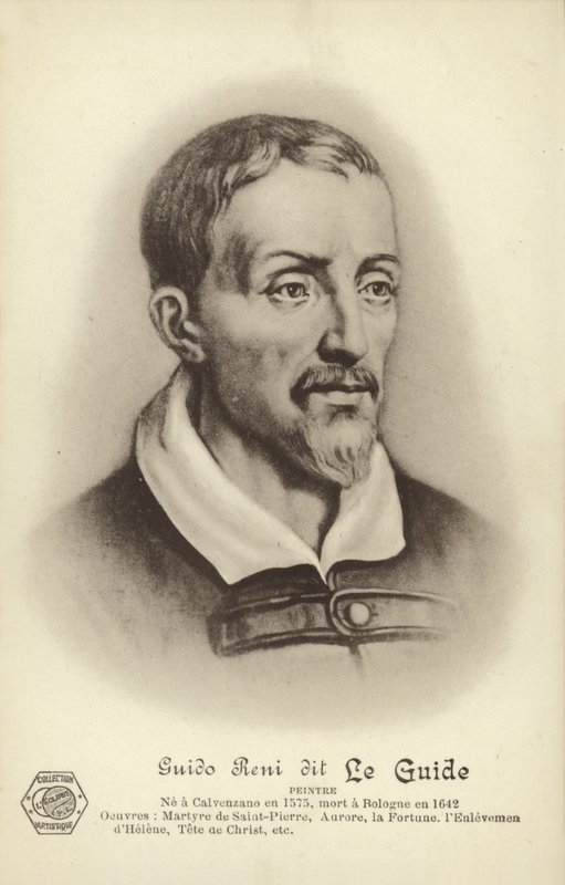 Guido Reni, italiensk målare (litografi) av French School