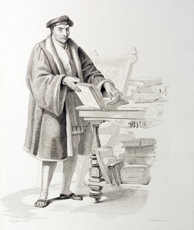 Guillaume Bude (1467-1540), fransk forskare och humanistisk filosof (gravyr) av French School