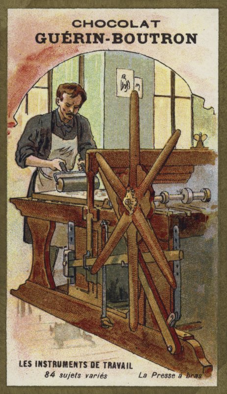 Handpress av French School