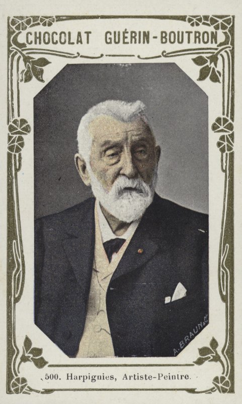 Harpignies, målare (färgad bild) av French School