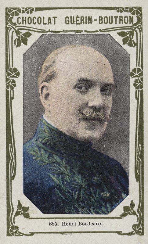 Henri Bordeaux (färgad bild) av French School
