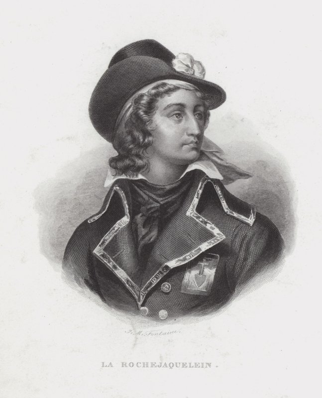 Henri de la Rochejaquelein, fransk rojalistgeneral för Vendee-revolten av French School