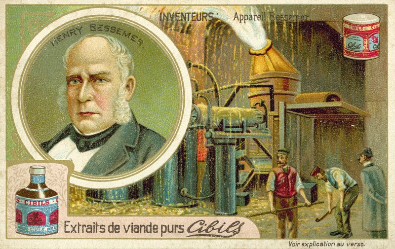 Henry Bessemer, uppfinnare av Bessemerprocessen av French School