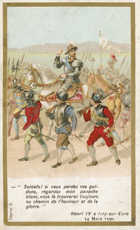 Henrik IV, kung av Frankrike, Ivry-sur-Eure, 14 mars 1590 av French School