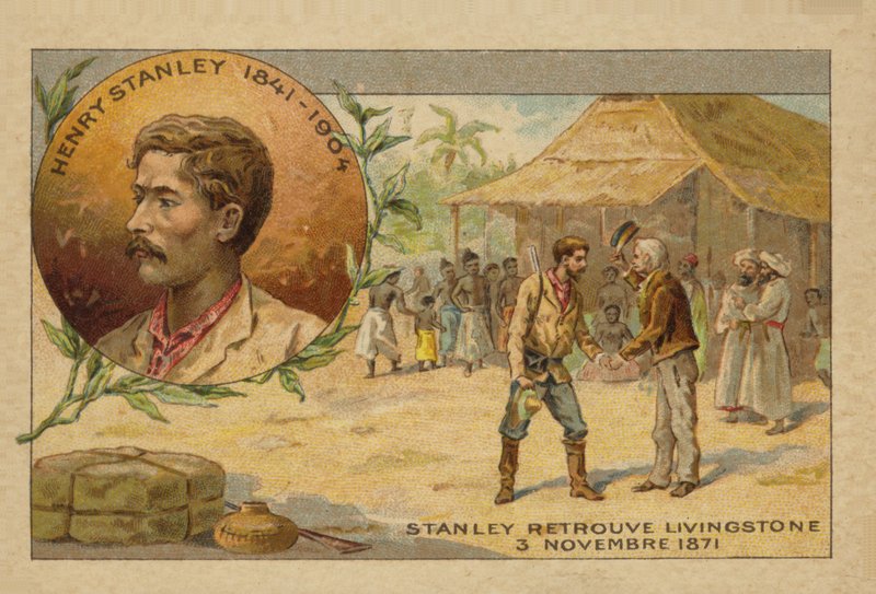 Henry Stanley (1841-1904) hittade David Livingstone (1813-1873) i Afrika den 3 november 1871 av French School