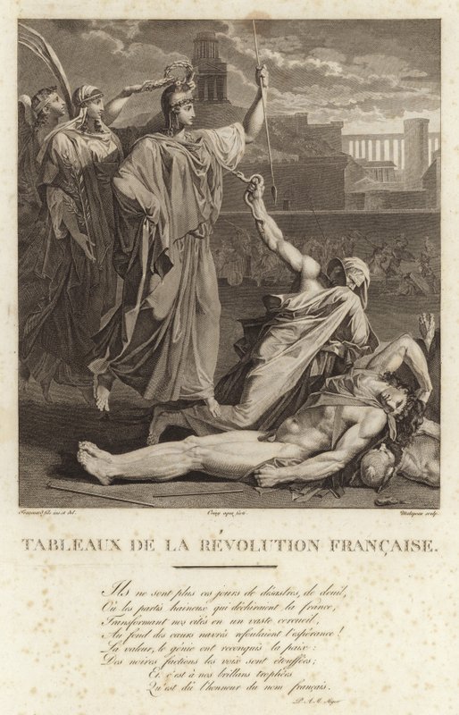 Historiska målningar från den franska revolutionen av French School