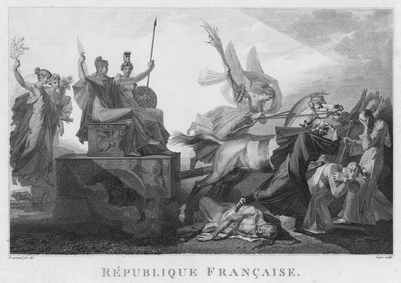 Historiska målningar från den franska revolutionen av French School