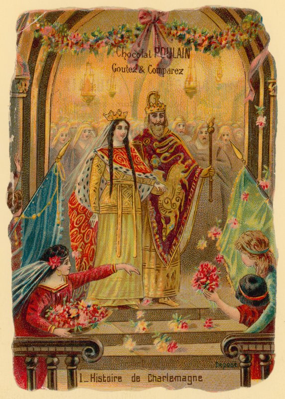 Karl den Stores historia, grundaren av det karolingiska riket (ca 742-814) av French School