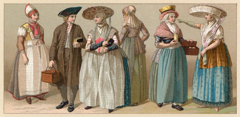 Holland Costumeswed av French School
