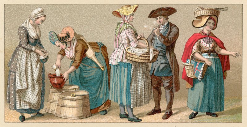 Holland Costumeswed av French School
