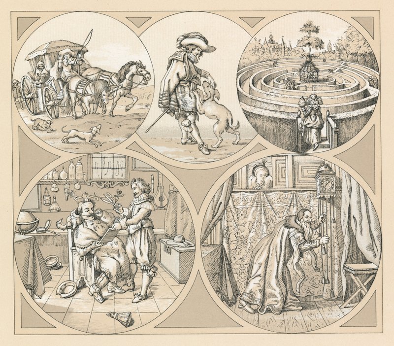 Holland XVIIth Cent Dräkt av French School