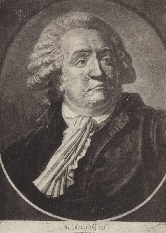 Honore Gabriel Riqueti, Comte de Mirabeau, fransk revolutionär politiker och talare av French School