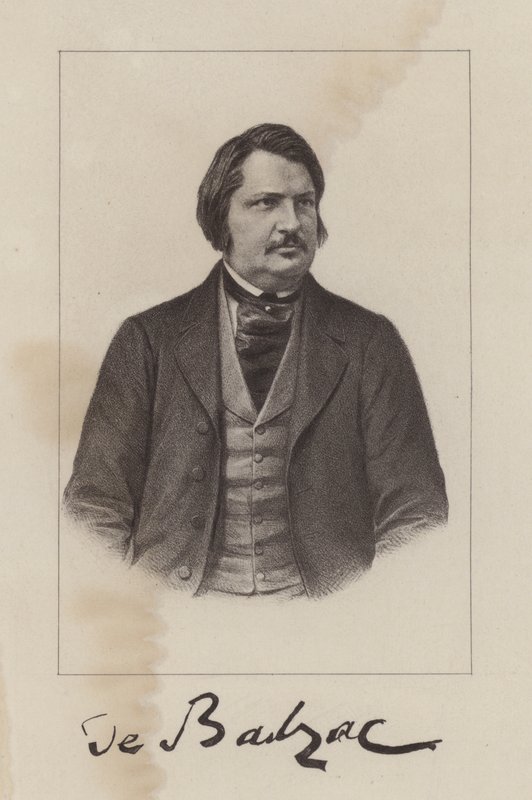 Honore de Balzac, fransk romanförfattare och dramatiker av French School
