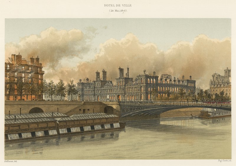 Rådhuset den 24 maj 1871 av French School