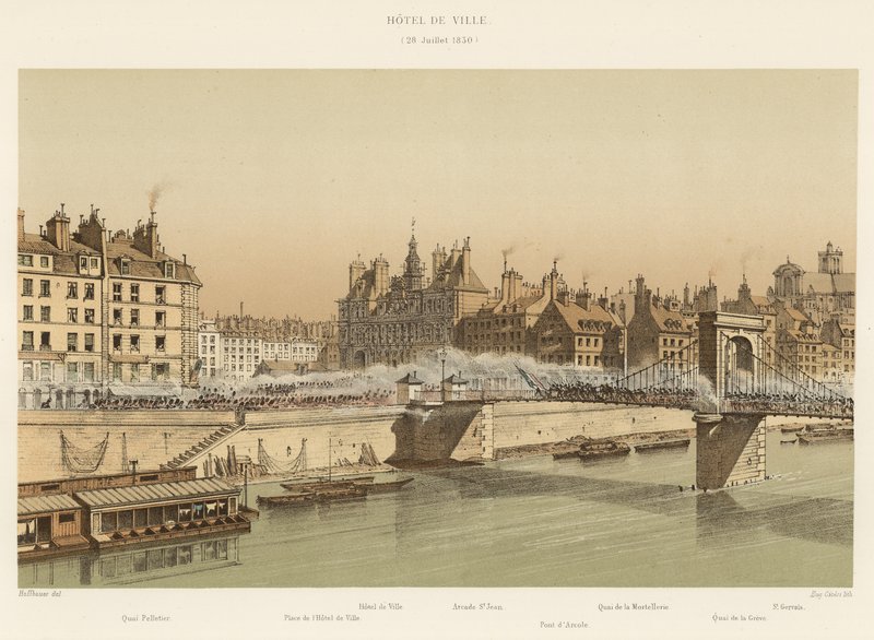 Rådhuset den 28 juli 1830 av French School
