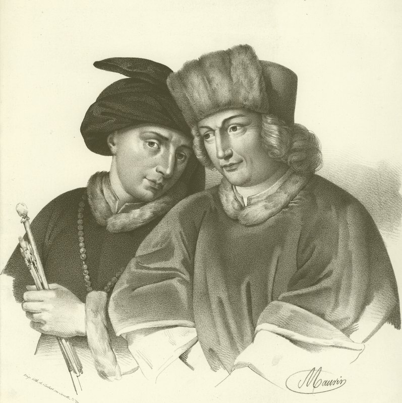 Hubert (1366-1426) och Jan van Eyck (1370-1441), flamländska konstnärer av French School