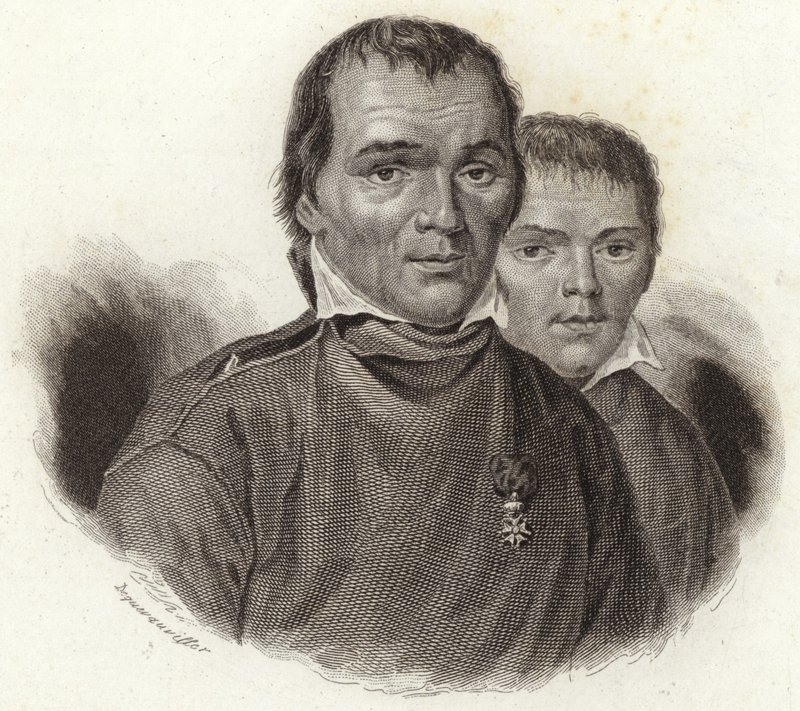 Hubert Goffin och hans son Mathieu av French School