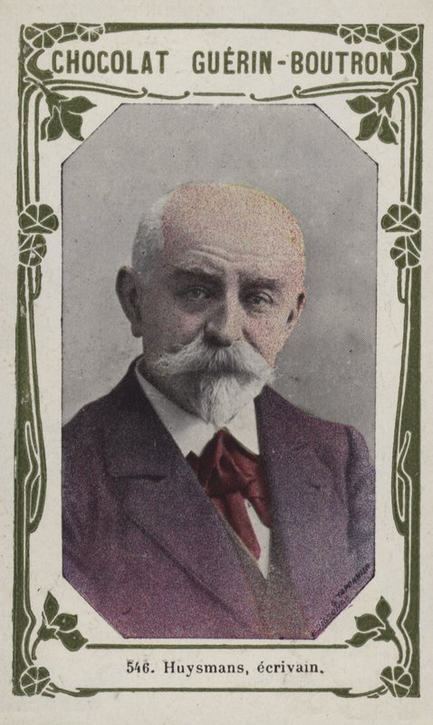 Huysmans, ecrivain (färgad bild) av French School