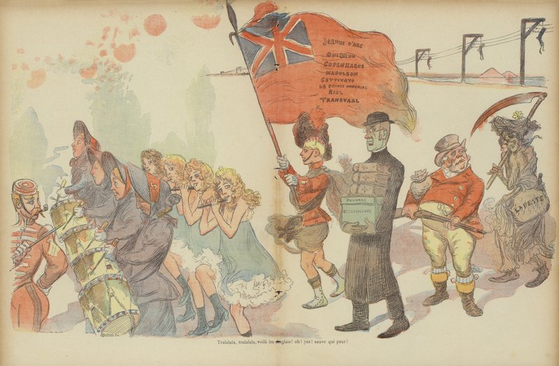 Illustration för Le Rire (färglitografi) av French School