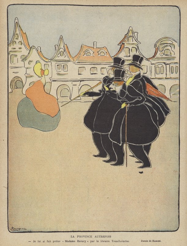 Illustration till Le Rire (färglitografi) av French School