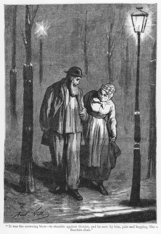 Illustration till The Assommoir, A Realistic Novel, av Emile Zola (gravyr) av French School