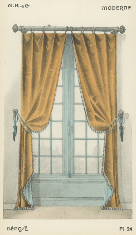 Illustration från inredningsproduktkatalog från A R & Cie, Frankrike av French School