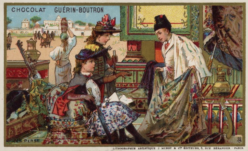 I Persien (chromolitho) av French School