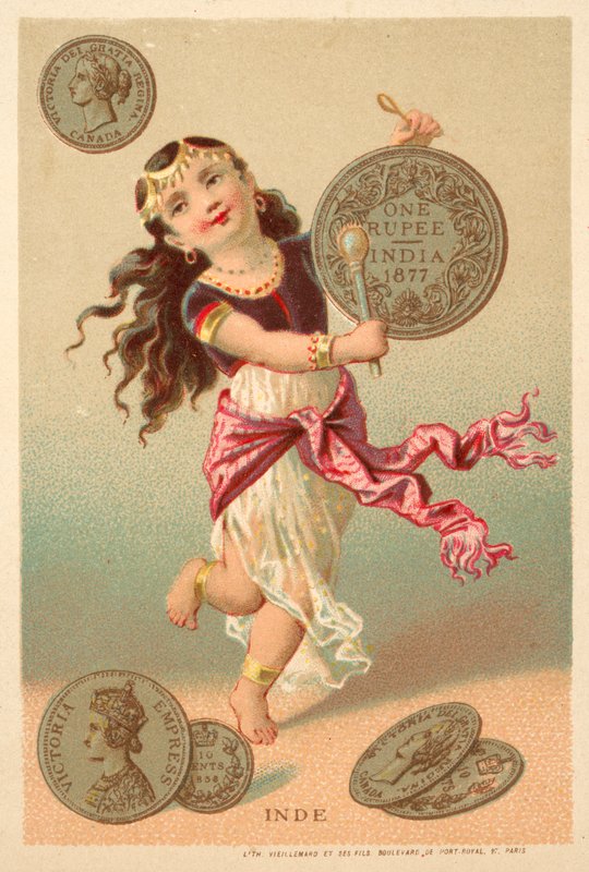 Indien (Chromolite) av French School