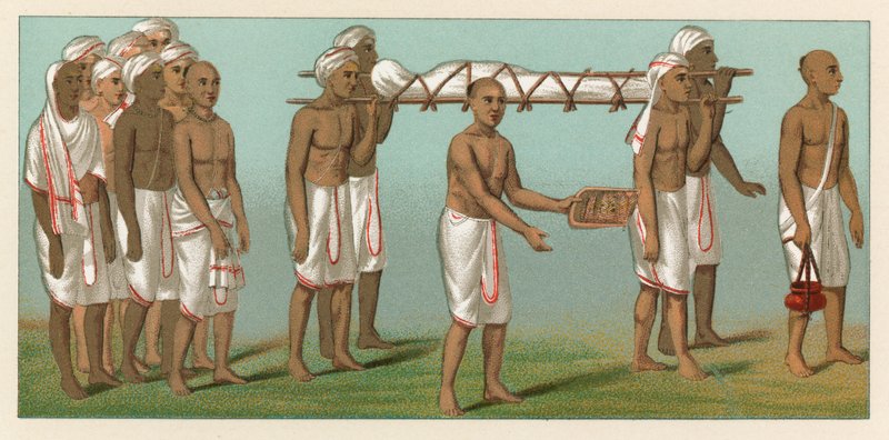 Indien kostym av French School