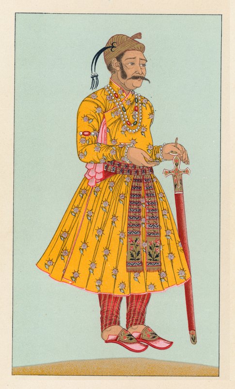 Indien kostym av French School