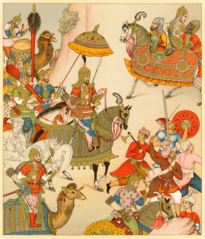 Indien kostym av French School