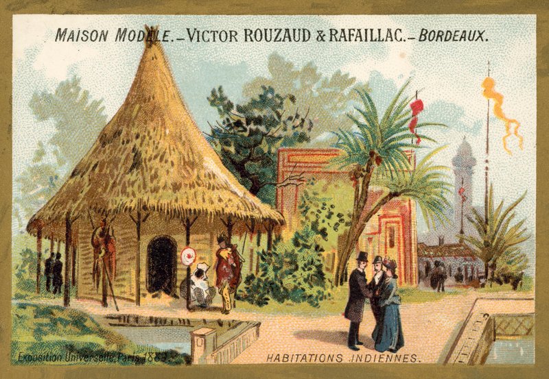 Indiska bostäder, Exposition Universelle, Paris av French School