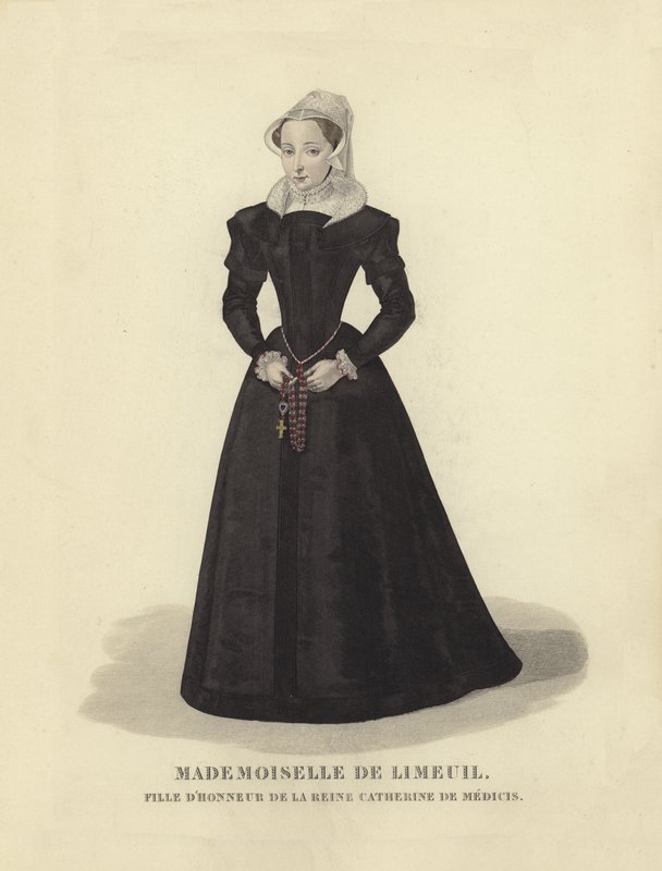 Isabelle de Limeuil, Maid of Honor till Catherine de Medici, hustru till kung Henrik II av Frankrike av French School