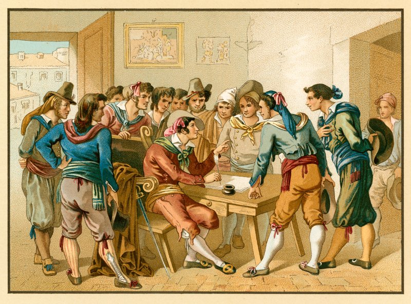 Kostym från Italien av French School