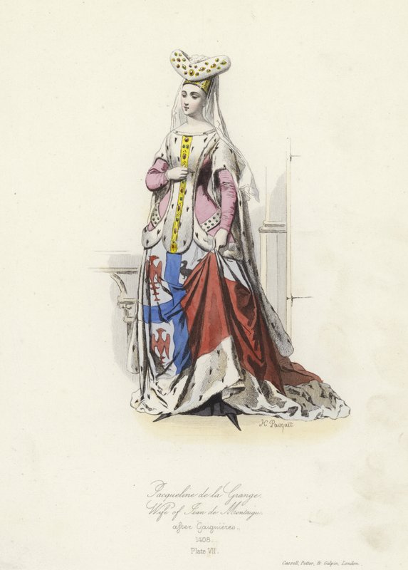 Jacqueline de la Grange, hustru till Jean de Montagu, Frankrikes stormästare av French School