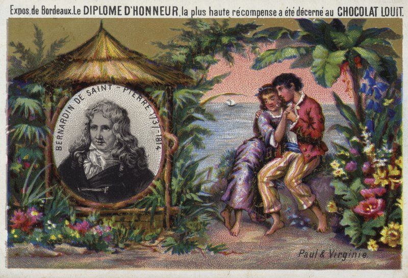 Jacques Henri Bernardin de Saint Pierre, fransk författare och botaniker av French School