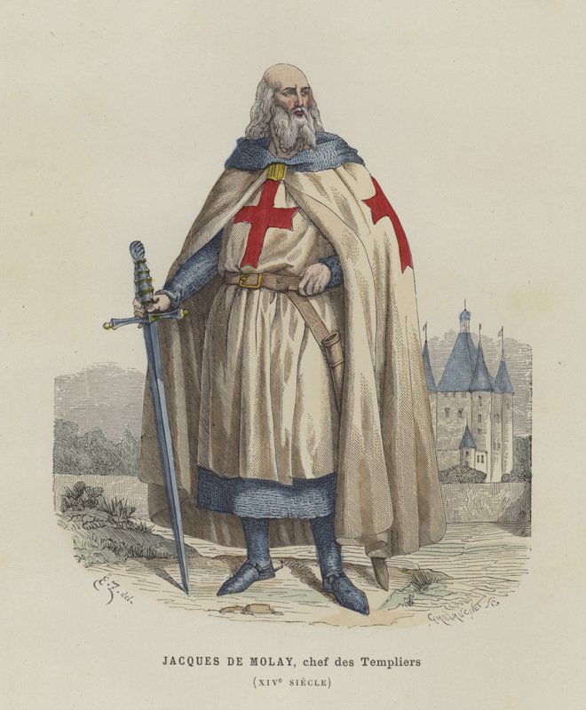 Jacques de Molay, Tempelriddarnas sista stormästare, 1300-talet av French School